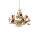 Люстра подвесная Ideal Lux Camilla 168067 классический, золотой, красный