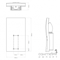 Настінний світильник-підсвічування Astro Lighting S-Light 1213001 Гіпс