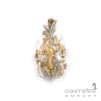 Настінний світильник Ideal Lux Carmen 093703 бароко, золотистий, смола