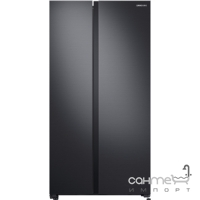 Холодильник Side-By-Side Samsung RS61R5041B4UA матовий чорний