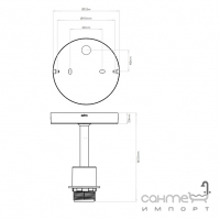 Светильник потолочный Astro Lighting Semi Flush Unit 1362002 Никель Матовый (без абажура)