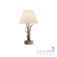 Настільна лампа Ideal Lux Chalet 128207 шале, бежевий, натуральний, текстиль