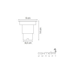 Світильник точковий вбудований Ideal Lux Ceci 120287 чорний