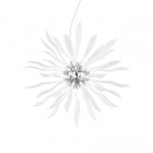 Люстра подвесная Ideal Lux Corallo 074689 арт-деко, хром, стекло, белый