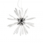 Люстра подвесная Ideal Lux Corallo 086576 арт-деко, хром, стекло, белый