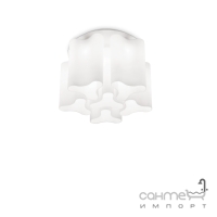 Люстра припотолочная Ideal Lux Compo 125503 белый, окисленное стекло