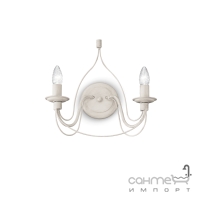 Настенный светильник Ideal Lux Corte 028460 ретро, антикварный белый
