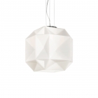 Люстра підвісна Ideal Lux Diamond 022499 білий, хром, окислене скло