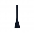 Люстра подвесная Ideal Lux Flut 035710 современный, черный, дутое окисленное стекло
