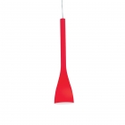 Люстра підвісна Ideal Lux Flut 035703 сучасне, червоне, дуте окислене скло