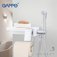 Гигиенический душ скрытого монтажа с держателем для туалетной бумаги Gappo G7296 31885 хром