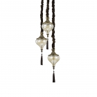 Люстра подвесная Ideal Lux Harem 115986 восточный, янтарный, античная латунь, металл