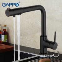 Змішувачі для кухні з виливом для питної води Gappo G4390-10 31867 чорний