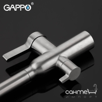 Змішувачі для кухні з виливом для питної води Gappo G4399-4 32221 нержавіюча сталь