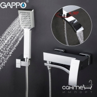 Смеситель для ванны Gappo Jacob G3207 с лейкой для душа и держателем лейки