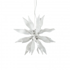 Люстра подвесная Ideal Lux Leaves 111957 белый, дутое стекло, металл