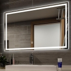 Смарт-дзеркало із LED-підсвічуванням Dusel DE-M0061S1 Silver 75х120 рамка срібло