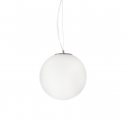Люстра підвісна Ideal Lux 161372 модерн, білий, хром, дуте скло