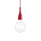 Люстра подвесная Ideal Lux Minimal 009414 минимализм, красный