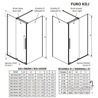 Душові двері Radaway Furo KDJ 100 R 10104522-01-01R хром/прозоре скло, правостороння