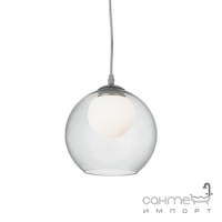 Люстра подвесная Ideal Lux Nemo 052793 модерн, хром, дутое стекло, прозрачный