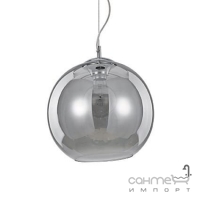 Люстра подвесная Ideal Lux Nemo 094229 модерн, хром, дутое стекло, дымчатый