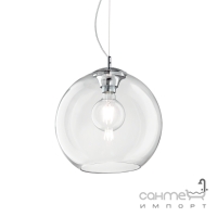 Люстра подвесная Ideal Lux Nemo 052816 модерн, хром, дутое стекло, прозрачный