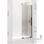 Дверь для душевой перегородки Radaway Furo Black DWJ 130 L 10107672-54-01L черный/прозрачное стекло, левосторонняя