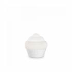Настольная лампа Ideal Lux Cupcake 248479 поп-арт, окисленное стекло, смесь смол, белый