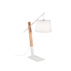 Настільна лампа Ideal Lux Eminent 207568 сучасний, білий, дерево