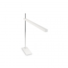 Настільна лампа на гнучкій ніжці Ideal Lux Gru 147642 авангард, білий, пластик, хром