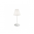Настольная лампа уличная влагостойкая Ideal Lux Itaca 180960 опаловый белый, пластик
