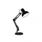 Настільна лампа на гнучкій ніжці Ideal Lux Kelly 108094 індустріальний, чорний, метал