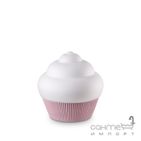 Настільна лампа Ideal Lux Cupcake 194448 поп-арт, окислене скло, суміш смол, рожевий