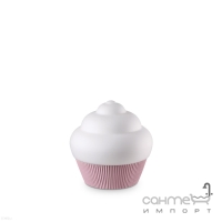 Настільна лампа Ideal Lux Cupcake 248486 поп-арт, окислене скло, суміш смол, рожевий