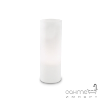 Настільна лампа Ideal Lux Edo 044590 мінімалізм, білий, окислене скло
