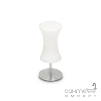 Настольная лампа Ideal Lux Elica 014593 современный, белый, сатиновый никель, окисленное