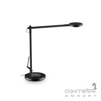 Настільна лампа на гнучкій ніжці Ideal Lux Futura 204888 авангард, чорний, алюміній, пластик