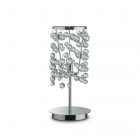 Настольная лампа Ideal Lux Neve 033945 модерн, прозрачный, хром, стекло