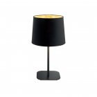 Настольная лампа Ideal Lux Nordik 161686 винтаж, черный, золотой, текстиль