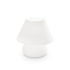 Настільна лампа Ideal Lux Prato 074702 біле, дуте скло