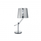 Настільна лампа на гнучкій ніжці Ideal Lux Regol 019772 техно, хром, прозорий