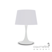 Настільна лампа Ideal Lux London 110448 класика, білий, текстиль