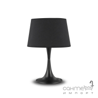 Настільна лампа Ideal Lux London 110455 класика, чорний, текстиль