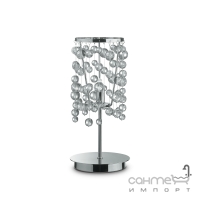 Настольная лампа Ideal Lux Neve 033945 модерн, прозрачный, хром, стекло