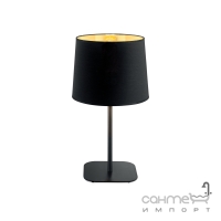 Настольная лампа Ideal Lux Nordik 161686 винтаж, черный, золотой, текстиль