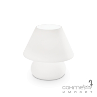 Настільна лампа Ideal Lux Prato 074702 біле, дуте скло