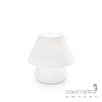 Настільна лампа Ideal Lux Prato 074726 біле, дуте скло