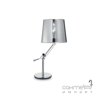 Настільна лампа на гнучкій ніжці Ideal Lux Regol 019772 техно, хром, прозорий