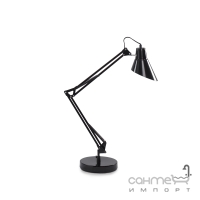 Настольная лампа на гибкой ножке Ideal Lux Sally 061160 индустриальный, черный